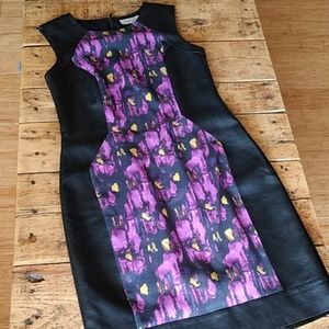 Teri Jon Sportswear | Faux Leather Dress | size 10
